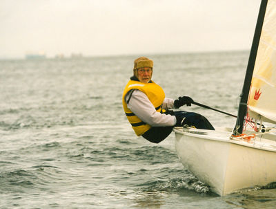 Paul Elvstrøm sailing finn