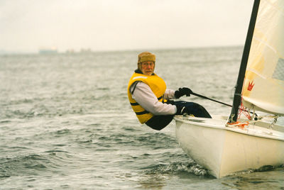 Paul Elvstrøm sailing finn