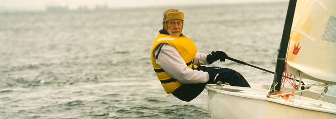 Paul Elvstrøm sailing finn