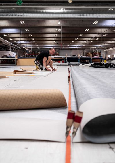 fitting UV cover to sail