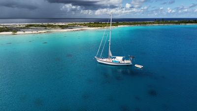 Catharina and Peter Svedhem are on their biggest adventure yet with Blue, their Hallberg rassy 46