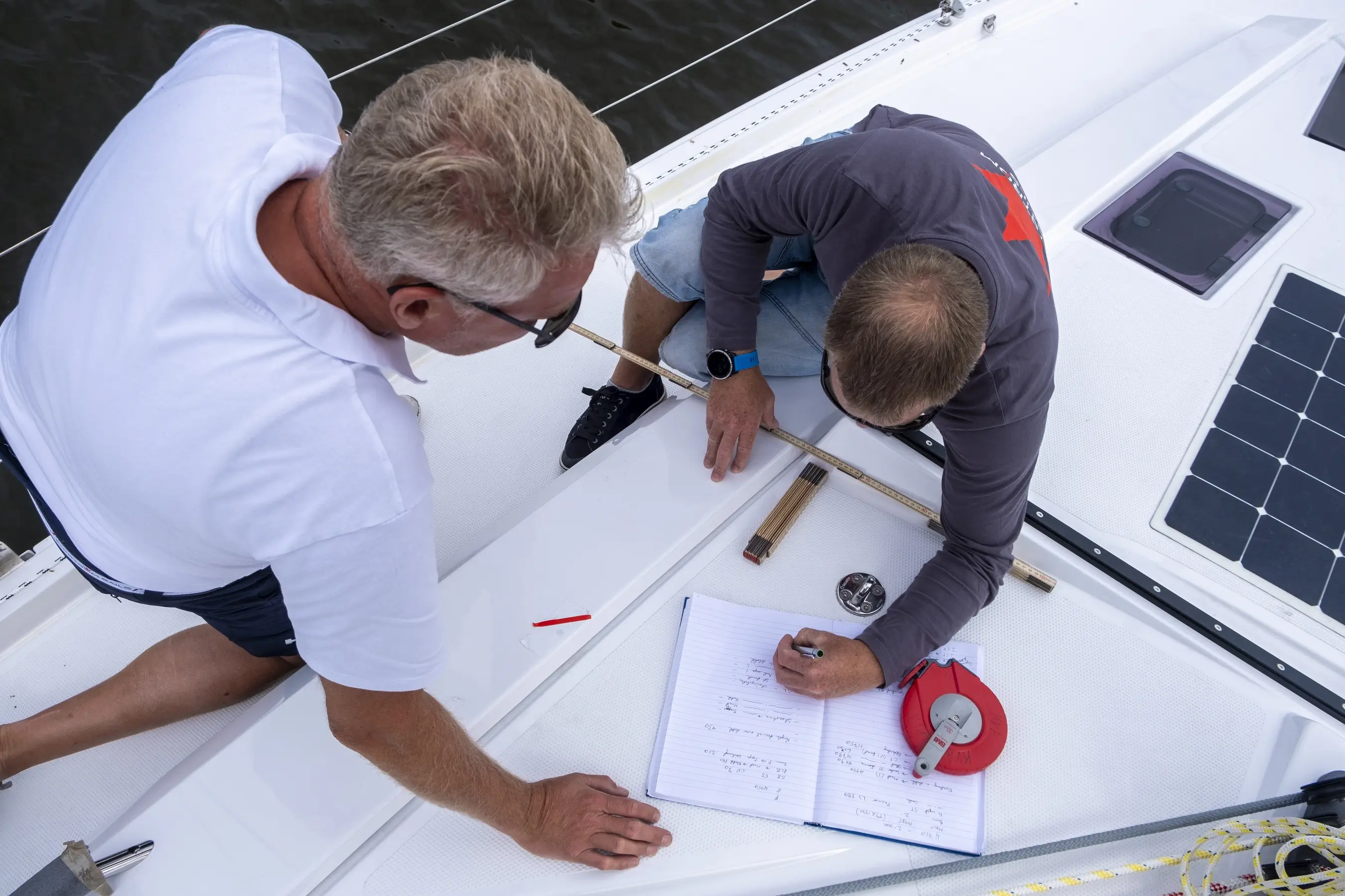 Sail measuring Elvstrøm Sails