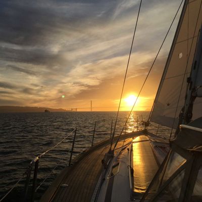 Elvstromsails Greetings Goldengatesunset 1