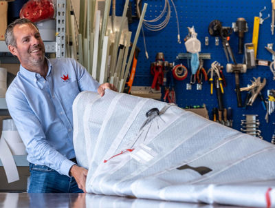 Elvstrøm Sails Benelux - Maxim van Pelt folding sail