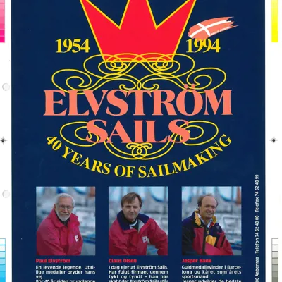 40th anniversary - the elvstrøm sails team