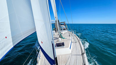SY Tranquility Sailing With New Sails 2