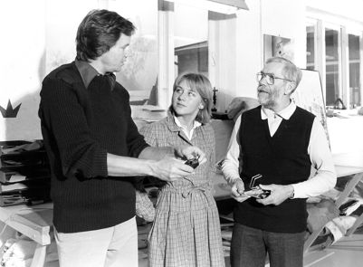 Paul Elvstrøm demonstrating the Elvstrøm bailer