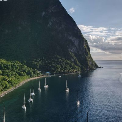 sailing xantippe drone footage